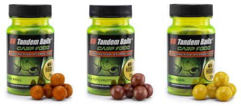Tandem Baits Karpfen Futter Angelfutter Hakenköder Carp Food Mini Oil Hookers 3-er Set 12 mm 50 g Flavour Mix 2