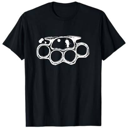 Brass Knuckles Outline Fight Tee T-Shirt