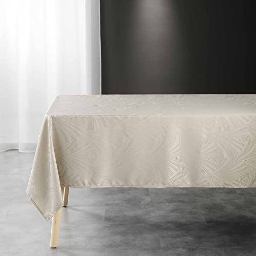 Douceur d'Intérieur, Tischdecke, rechteckig, 140 x 240 cm, Lolly, Leinen, Jacquard