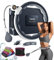 Smart Weighted Hula Ring Hoops, Hula Circle Abnehmbarer Fitnessring mit 360 Grad Auto-Spinning Ball Massage, Gymnastik, Erwachsene Fitness für Gewichtsverlust (Schwarz)