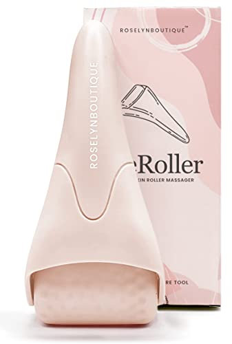 ROSELYNBOUTIQUE Ice Roller for Face Wrinkles Fine Lines Puffiness Stick Massager Facial Skin Care Tools Self Care Gifts for Men Women (Beige)