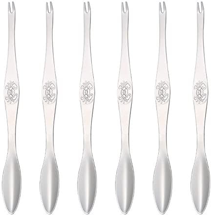 6 Pcs Stainless Steel Crab Lobster Shellfish Forks Lobster Crab Nut Fork Seafood Forks Picks Stainless Steel Seafood Forks for Kitchen Seafood Tools