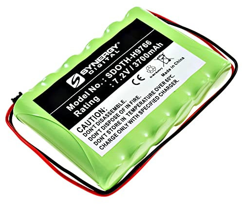 Synergy Digital Alarmanlage Batterie kompatibel mit ADT Impassa 9057 Wireless Control Panel, (Ni-MH, 7.2V, 3700mAh) Ultra High Capacity, Ersatz für DSC 6PH-H-4/3A3600-S-D22 Akku