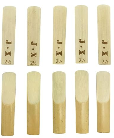 OriGlam Klarinettenblätter für Klarinetten, Stärke 2,5, Ersatzteile, für Klarinetten-Anfänger und Spieler, 10 Stück