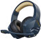 BINNUNE BW01 Cascos Gaming Inalambricos, Auriculares Gaming Inalambricos de 2.4G para PS5, PS4, PC, NS, Sonido Estéreo 7.1 Auriculares con Microfono,Cascos PS5 con Dongle USB,Duración 120Hr+,Gold/Blue
