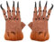 Himine Halloween Karneval Party Requisiten Zubehör Cosplay Dress up Drachenklaue Handschuhe (Braun)