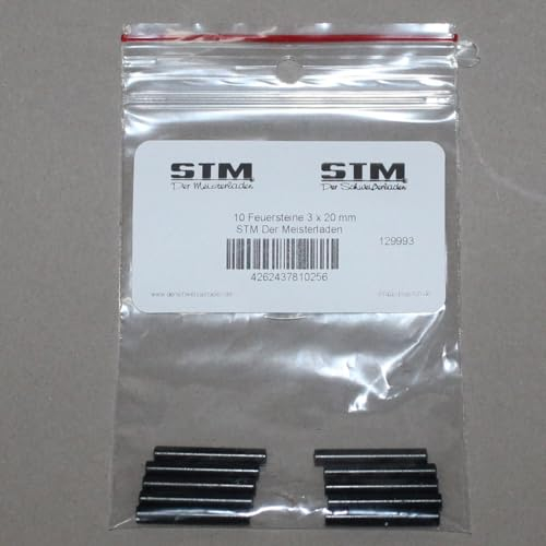 STM Der Meisterladen 10 x Feuerstein Zündstein 3 x 20 mm für Bügelgasanzünder