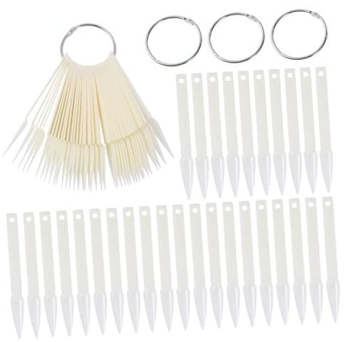minkissy Color Paint Fake Nail Nail Art Tips Display 160pcs Nail Practice Tips Nail Tips Board Nail Art School