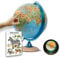 ORBIT Globes & Maps - Globe pour enfants - Globe de 25cm avec pied en bois, carte de France avec de nombreuses illustrations pour enfants avec lampe LED avec livre