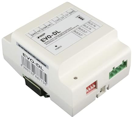 Nonic Balter EVO DL-Modul für elektrischer Türöffner, 12V Manipulationssicheres Anschluss-Modul mit DIN-Schiene für Video Türsprechanlage Türöffner & Lichtsteuerungen