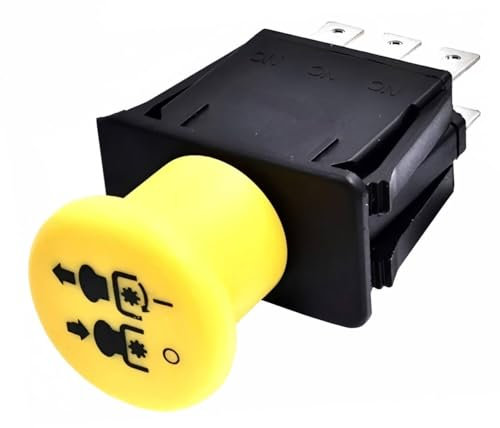 Interruptor de toma de fuerza de embrague de 7 terminales para MTD Troy-Bilt Cub Cadet 925-3233A 725-3233A 925-3233 725-3233 Delta 6201-308 6204-308 embrague de cuchilla compatible con Enduro Ultima
