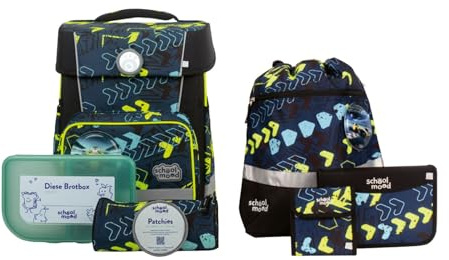 SCHOOL-MOOD Champion mit LED Patchy Schulranzen-Set 7-teilig Elias