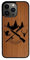 Enowood Coque en Bois de téléphone Iphone Artisanale - Chasse et pêche - Iphone 12 - Makore