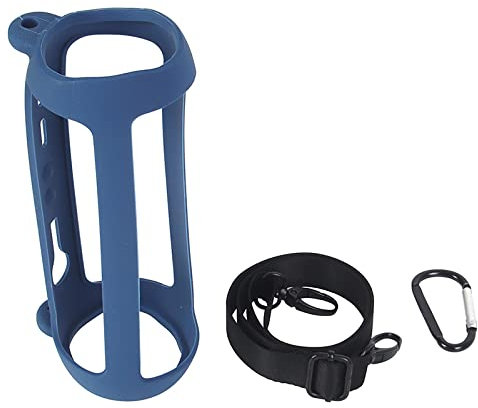 Étui en Silicone Souple pour l'enceinte Bluetooth Portable JBL Flip 6 - Étui Audio Portable pour l'extérieur (Seulement l'étui) (Bleu)