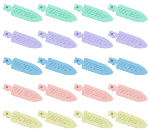 20 Piezas Pinzas para el Pelo sin Doblar Clips, Sin Dobleces, Herramienta de Clips de Peinado, Sin Marcas, Sin Arrugas, Herramienta de Clips de Peinado para Mujeres Niñas
