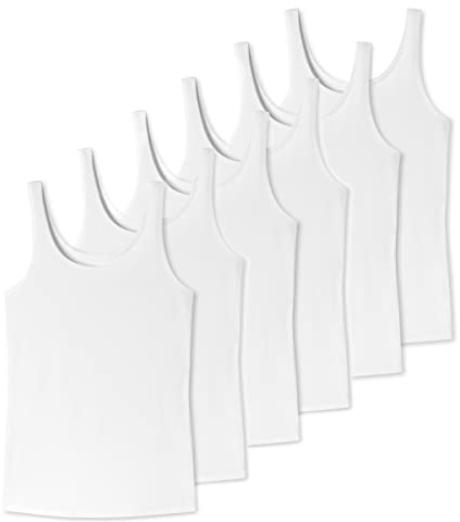 Uncover by Schiesser 6er Pack Damen - Trägertop - Single-Jersey