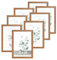 VictoR Bilderrahmen Dali 8er Set 13x18 cm Braun - Fotorahmen Holz - Bilderrahmen Set Braun 13x18 - moderner Holzrahmen mit bruchsicherem Acrylglas