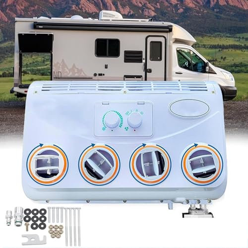 GLBMXDD Climatiseur électrique de Toit pour Voiture, Camping-Car, unité de climatisation de Toit 12 V/24 V, climatiseur électrique, pour camions, véhicules de Camping, pelles, fourgonnettes,24V
