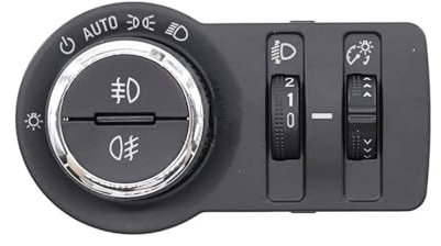 NNBINK Kompatibel Mit Chevrolet Für Cruze Für Malibu 13301752 Auto-Scheinwerfer Einstellen, Kopflampe, Lichtsteuerschalter, Montage, Nebelscheinwerferschalter Auto-Hauptlichtschalter