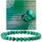 Bivei Malachit - Verwandlung - Perlenarmband für Frauen 6mm Halbedelstein dehnbarer elastischer Schmuck Yoga Geschenke
