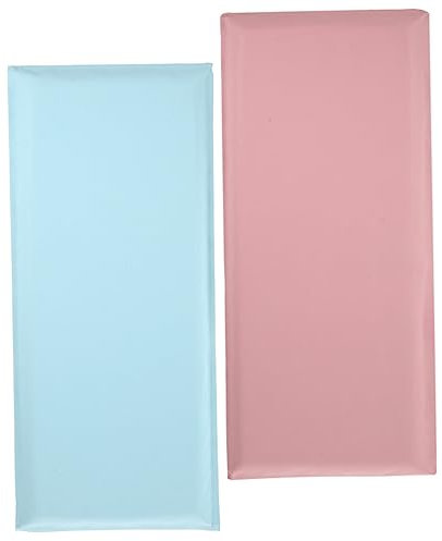 JOINPAYA 2stücke Teiliges Wandpolster Aus Weichem Pvc Stoßdämpfende Wandkissen Für Kinderzimmer Und Schlafzimmer Einfache Montage Glatten Oberflächen Gepolsterte Wanddekoration in Zartem