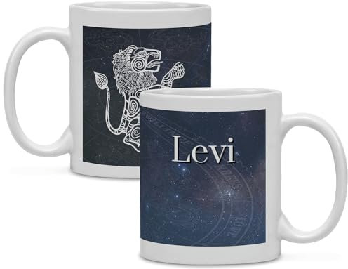 Erwin Müller Tasse mit Motiv | Personalisierte Teetasse, Mit Eigenem Design & Name oder Spruch, Kaffeetasse Mit Sternzeichen Motiv und Wunschtext, Spülmaschinengeeignet | 330ml