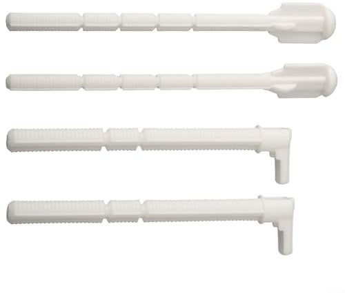 Gettimore Stangenset für GEBERIT Betätigungsplatte 241874001 Betätigungsplatte 140 mm x 10 mm weiß ABS WC-Spülkasten Ersatzteil UP320