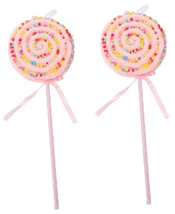Yardwe 2stücke Dekorative Gefälschte Lollipop-Foto-Requisiten Realistische Süßigkeiten-Modelle Für Party Hochzeit Cosplay Und Fotografie-Dekoration Plastik-simulations-süßigkeit