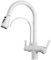 XJTNLB Rubinetto 3 Vie Cucina con Doccetta Estraibile Bianco 2 Modalità Collo di Cigno Rubinetto Depuratore Acqua