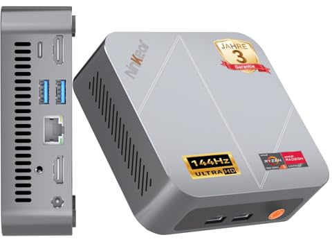 Ninkear Mini PC Win11, Mini Computer mit AMD Ryzen 7430U(Bis zu 4.3 GHz), 16GB DDR4 RAM 512GB SSD Gaming PC, 8K DREI Displays, HDMI*2, USB 3.0/Type-C/WiFi 6/BT 5.2, Geeignet für Arbeit und Freizeit