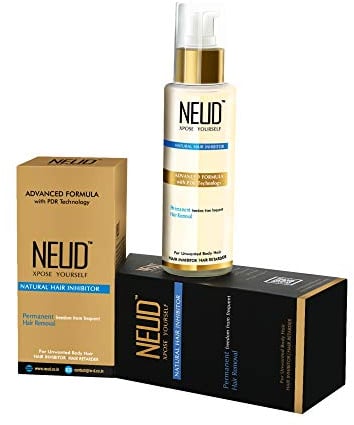 NEUD Naturhaarinhibitor zur dauerhaften Reduktion von unerwünschtem Körper & Gesichtshaar bei Damen & Herren, 1er Pack (1 x 1 Stück)