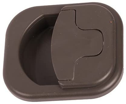 ROADLOISIRS - Tirador de cerradura empotrable, color gris antracita 32 mm