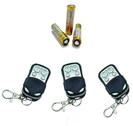 Enterelettronics KIT 3 TELECOMANDI PER CANCELLO COMPATIBILI CON FREQUENZA A 433,92MHZ a CODICE FISSO -NON DUPLICANO ROLLING CODE +3 BATTERIE OMAGGIO-ASSISTENZA TELEFONICA PER LA DUPLICAZIONE