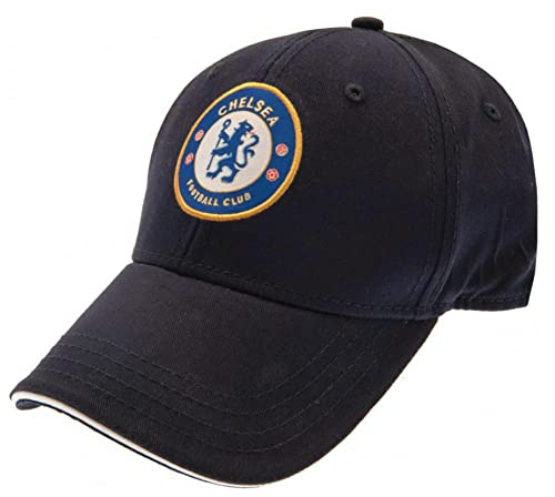 Chelsea FC Herren/Damen Unisex Baseball-Mütze (Einheitsgröße) (Marineblau)