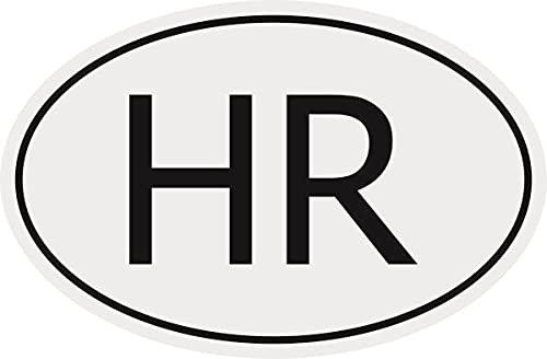 U24 Aufkleber Autokennzeichen HR = Kroatien Autoaufkleber Sticker