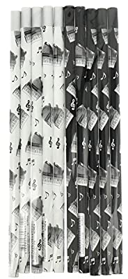 mugesh Magnetischer Bleistift Instrumente (10er-Set) - Schönes Geschenk für Musiker (Klavier)
