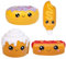 ANBOOR 4 Stück Squishies Hot Dog Kuchen Brot Donut Kawaii duftend weich langsam steigend Squeeze Stressabbau Kinder Spielzeug
