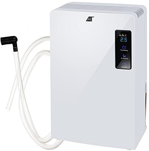 Luftentfeuchter mit UV-Licht und Ionisator – Elektrischer Raumentfeuchter für 20m² – Geräuscharm & Energieeffizient – Feuchtigkeitsabsorber gegen Schimmel für Schlafzimmer, Badezimmer, Keller