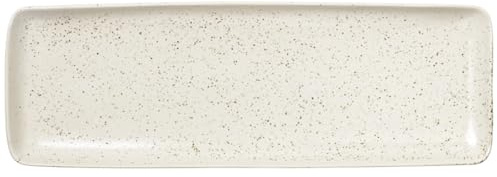 Broste Copenhagen Nordic Vanilla Platte eckig 12,5 x 35 cm