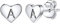 Silvora S925 Silber Buchstaben Ohrstecker Initiale A Damen Herz Ohrstecker Silber für Silberfarbe Name Ohrringe Damen/Mädchen Modeschmuck Geschenk für Geburtstag Weihnachten