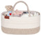Aoohun Nappy Caddy Organiser, Baby Diaper Basket Changing Bag Newborn Shower Gifts Basket, Neutral Brown
