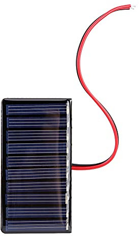Générique 0.3W 5V Panneau Solaire avec Fil Mini Système Solaire DIY Plaque Polysilicium (1 Pièce)