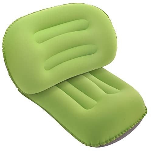 SUTAFOR 2X Almohadas Inflables Ultraligeras para Camping Almohada de Playa de TPU Cojines para Viaje, Senderismo 46x30 cm Verde