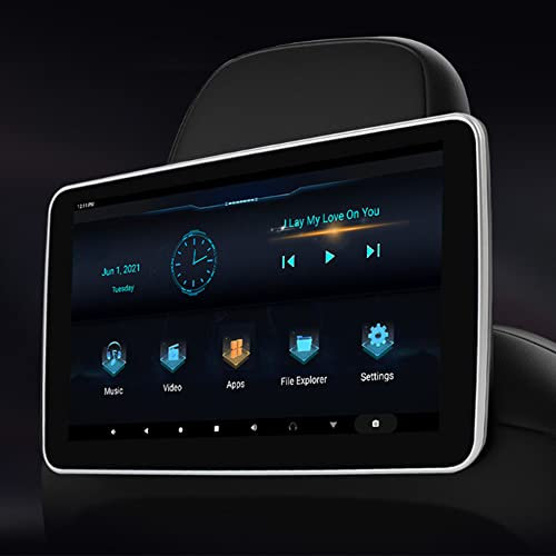 BENSOI 10,1 Zoll 1080P HD Auto Kopfstützen WLAN Videoplayer, Android 9.0 Auto Rücksitz TV Monitore mit Halterung, IPS Touchscreen Multimedia Monitor Auto TV, 2GB + 32GB