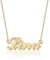 UMAGICBOX Collier Prénom Personnalisé Lina en Acier Inoxydable, le Cadeau Unique pour la Fête des Grands-mères, Anniversaire de Mariage ou comme un Cadeau de Noël Spécial