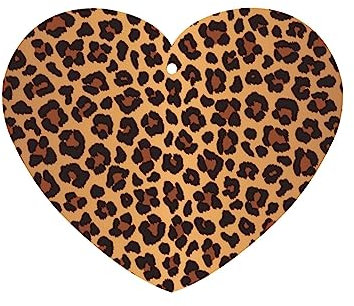 Lufterfrischerblätter mit Leopardenmuster, 2 Stück, Auto-Duft, zum Aufhängen für Auto und Wohnkultur