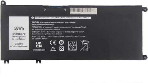 FESTAS Batteria di ricambio per computer portatile Dell Inspiron 15 7577 17 7779 17 7778 17 7778 17 7778 17 7773 17 77786 G3/3597 Latitude 13 3380 3480 3590 Vostro 1590 7570 Batteria per notebook 7580