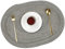 Wambere 6 Stück Platzsets,Oval Tischsets,Hitzebeständig Platzdeckchen rutschfest Abwischbar Platzset,Geflochtene Platzsets Untersetzer,für Hochzeit,Fest,Geburtstag,Restaurant,Küche 50x35cm,Grau