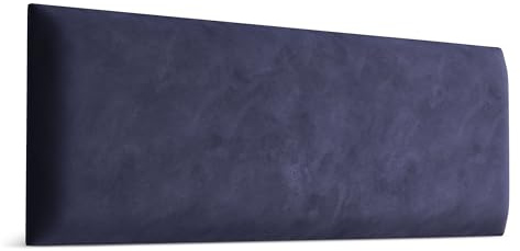 Muralo Wandkissen Gepolstert, Magic Velvet - 60x20 cm, Lavendelfarbe | Wandpaneel, ideal als Bettkopfteil oder Lendenkissen - für Schlafzimmer und Wohnzimmer, einfache Anbringung mit Montagekleber