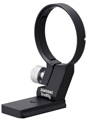 SAMYANG Abrazadera de trípode para Sony E-Mount, Anillo de Soporte para Objetivos Samyang AF y MF, Placa de liberación rápida con función Arca-Swiss, Anillo de trípode Compatible con Placa Manfrotto,